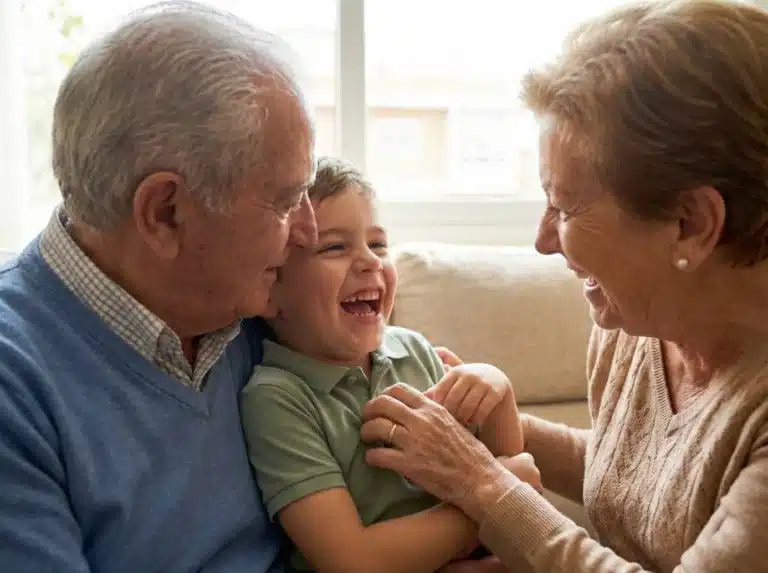 Pensionistas españoles sonriendo tras reclamar el complemento de brecha de género y conseguir el aumento en su pensión